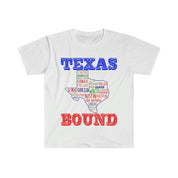 Texas Bound | Texas Places pólók |Texas térképes pólók, Austinba költözés , Üdvözöljük a Texas Giftben, Texas Bound, Új Texasban, Költözés a DFW-hez Beat biden adóemelés, Biden adóterv, tengerparti liberális, Houston, Austinba költözés, Költözés to DFW, Moving To Texas, Moving to Texas Mug, New in Texas, republikánus, póló, póló, Texas kötött, texasi lány, texasi republikánus itt - plusminusco.com
