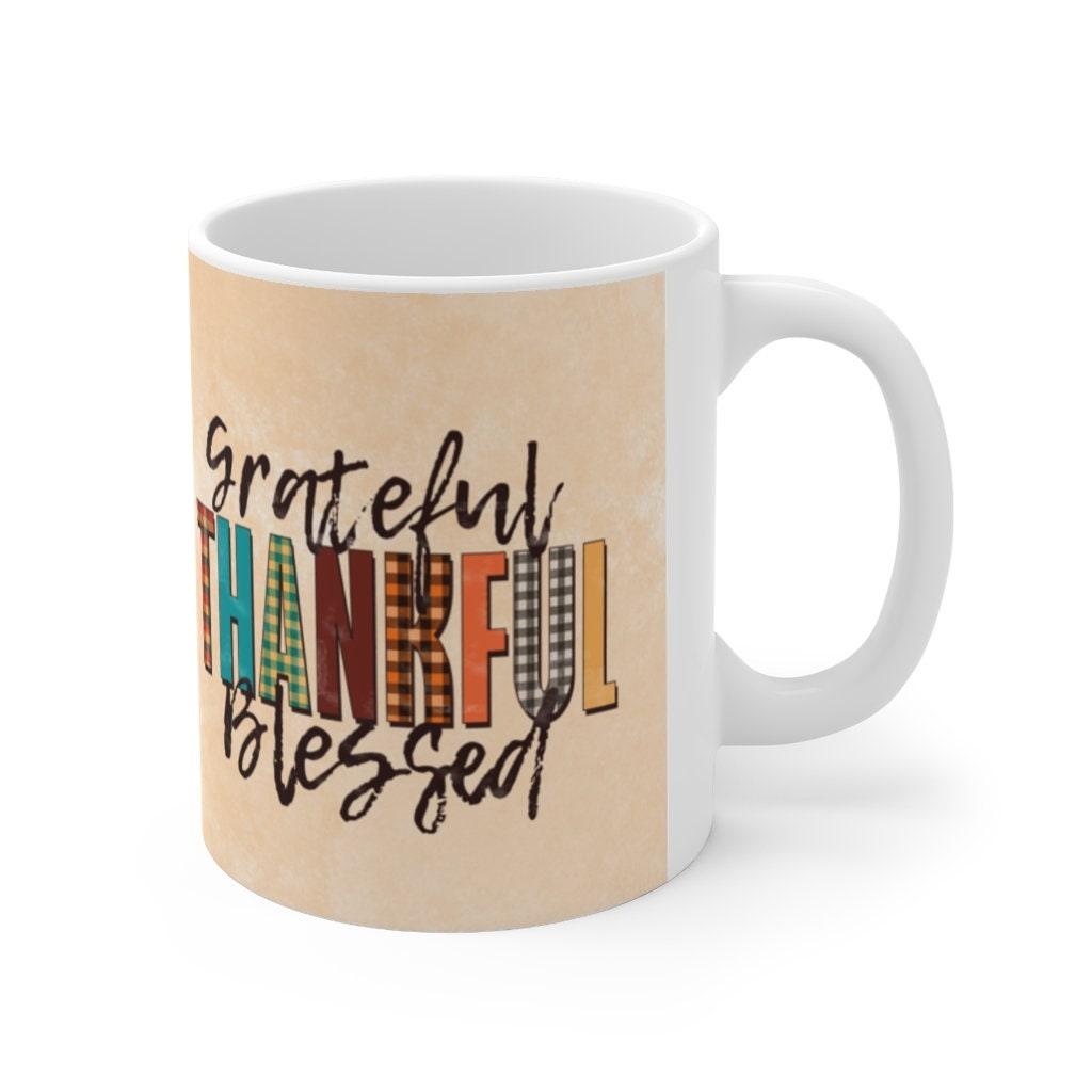 Thanksgiving, Be Thankful Mug, Thanksgiving mug, Thanksgiving gifts, Fall Mug, Autumn Coffee Mug, Holiday Mug Happy Thanksgiving, Happy Fall - plusminusco.com