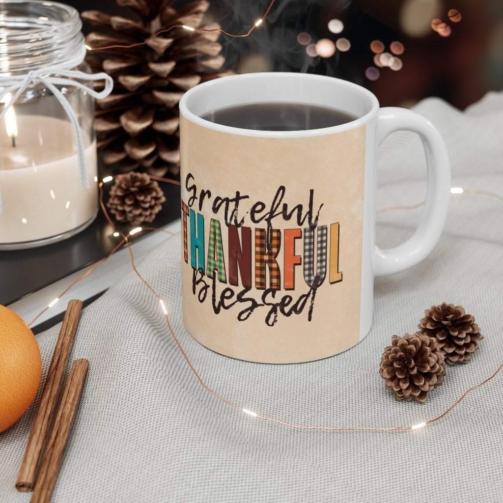 Thanksgiving, Be Thankful Mug, Thanksgiving mug, Thanksgiving gifts, Fall Mug, Autumn Coffee Mug, Holiday Mug Happy Thanksgiving, Happy Fall - plusminusco.com