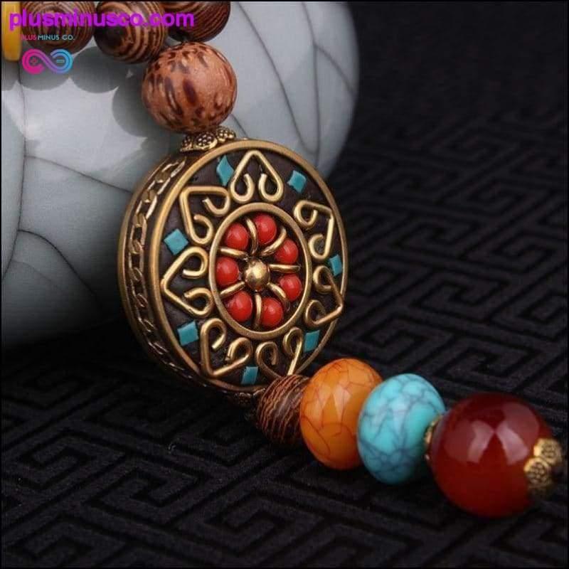 The flower of religious vintage round plate Nepal - plusminusco.com