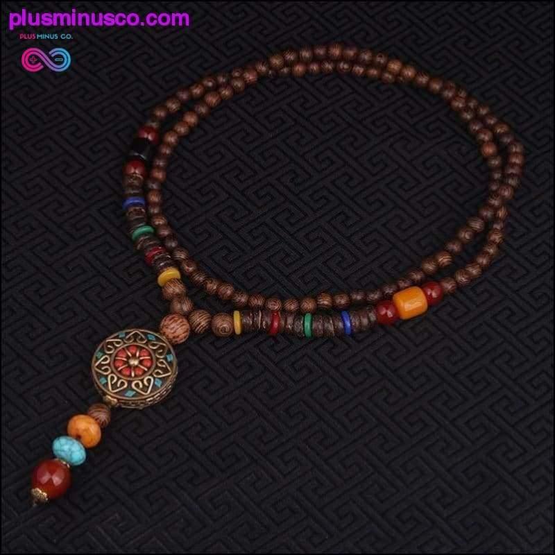 The flower of religious vintage round plate Nepal - plusminusco.com