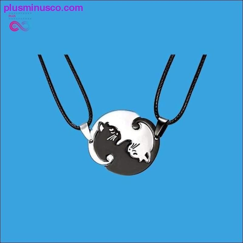 The Purrfect Pendant Necklace , Couple heart necklace Cute - plusminusco.com