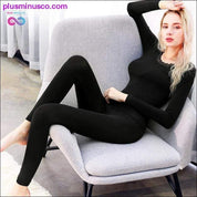 Thermal Underwear set Woman winter clothing Warm suit Long - plusminusco.com