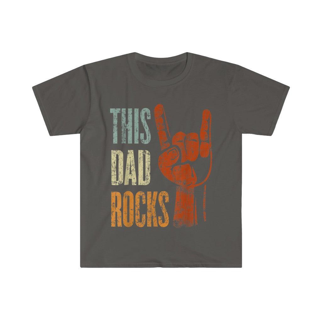 This Dad Rocks Rock N Roll Metal T-Shirts, Rock n Roll Shirt, Metal T-Shirt Gift for Father, Fathers Day Gift, Gift For Him, Dad Shirt - plusminusco.com