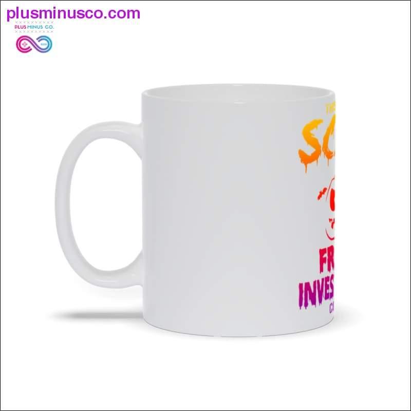 This is my Scary fraud Investigator costume Mugs - plusminusco.com