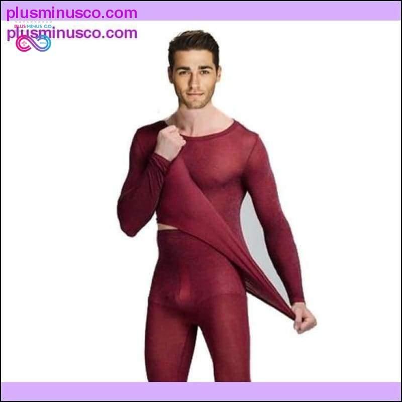 Зимовий комплект термобілизни теплих довгих штанів для чоловіків - plusminusco.com