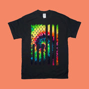 Tie Dye Grunge | Mga T-Shirt ng American Flag - plusminusco.com