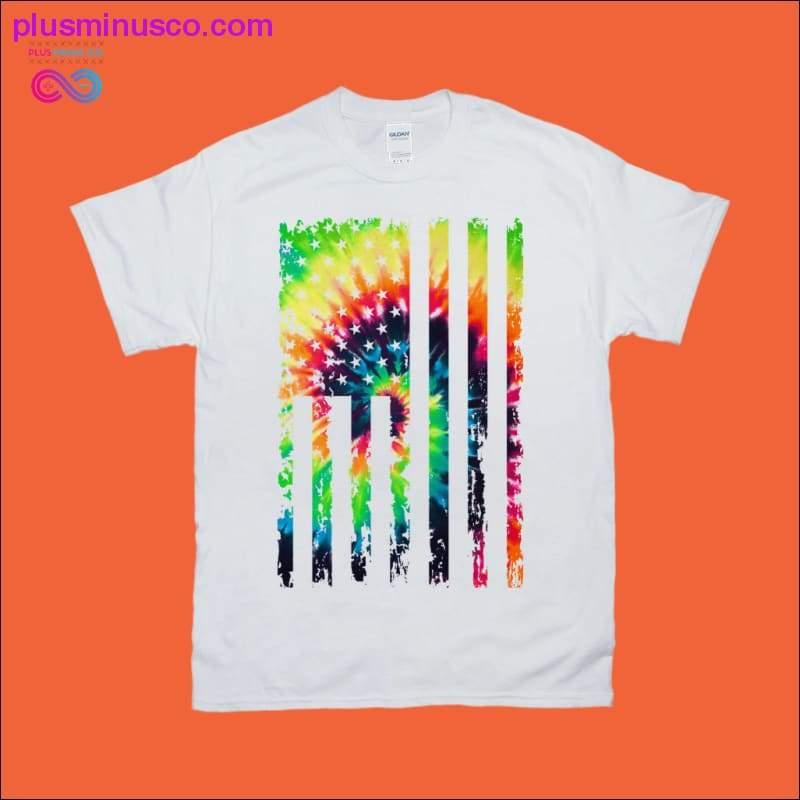 Tie Dye Grunge | T-Shirts mit amerikanischer Flagge - plusminusco.com
