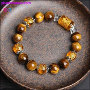 Tiger Eyes Stone Beads Βραχιόλια & Βραχιόλια Κοσμήματα Lucky - plusminusco.com