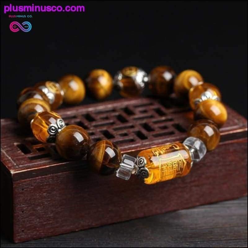 Tiger Eyes Stone Beads Bangles & Bracelets Jewelry Lucky - plusminusco.com
