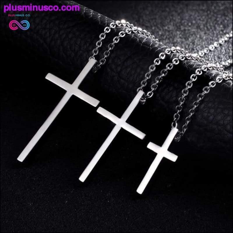 Titanium Steel Cross Pendant Prayer Necklace - plusminusco.com