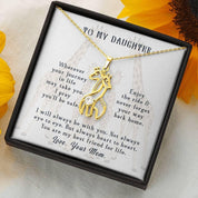 Para minha filha, Colar girafa, Presente da mãe, Aniversário - plusminusco.com