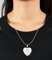 To My Daughter Love Mom Heart Necklace Gold Silver Color - plusminusco.com