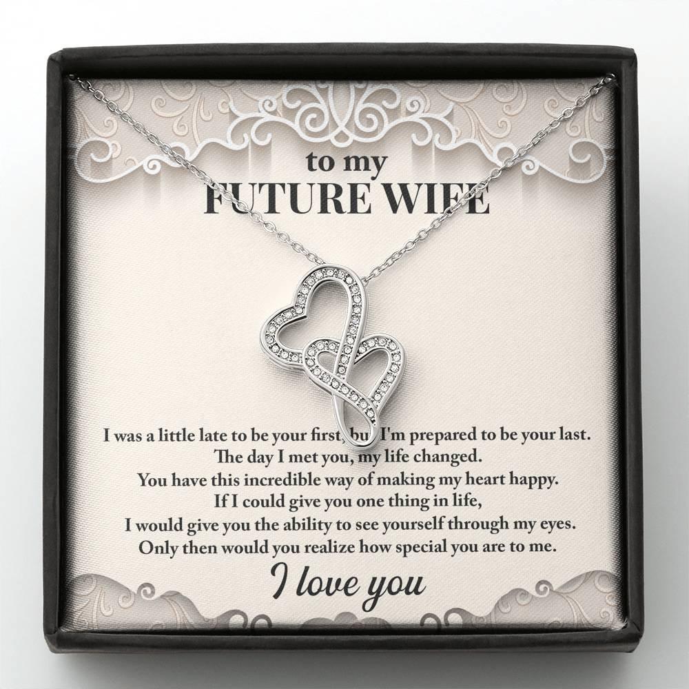 Collier À ma future femme, cadeau de fiançailles pour ma future femme, - plusminusco.com