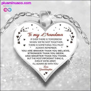 To My Mom Grandma Daughter Heart Necklace Silver Color Chain - plusminusco.com