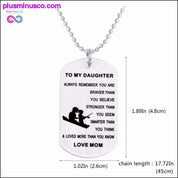 To My Son/Daughter-LOVE DAD/MOM Jewelry - plusminusco.com