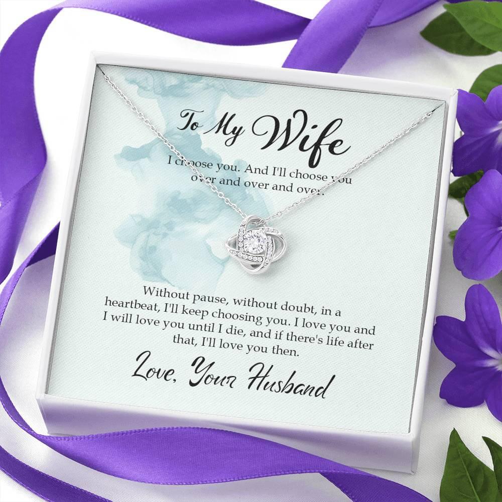 To My Wife Necklace - Anniversary Gift for Wife, Birthday - plusminusco.com