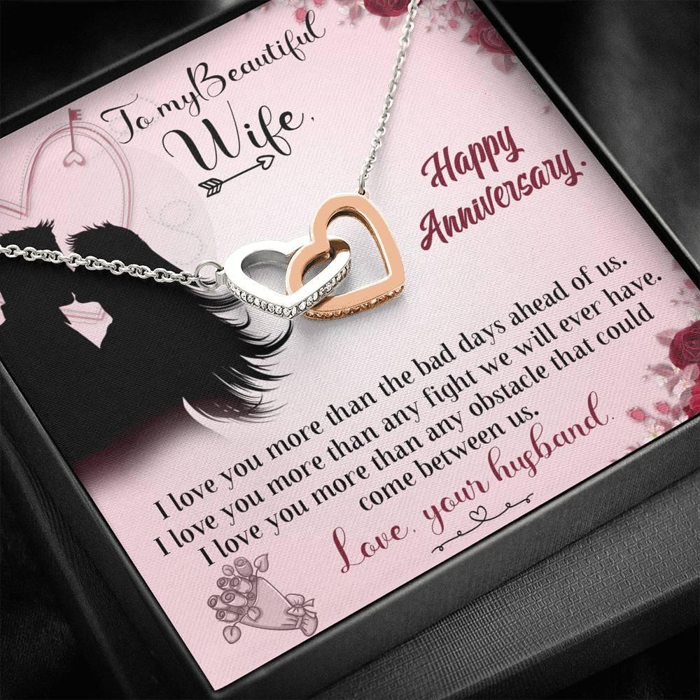 Halskette „To My Wife“ – Jubiläumsgeschenk für die Frau, Geburtstag – plusminusco.com