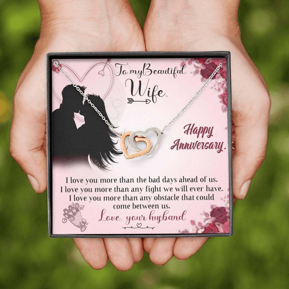 Ожерелье «Моей жене» — подарок жене на годовщину, день рождения — plusminusco.com
