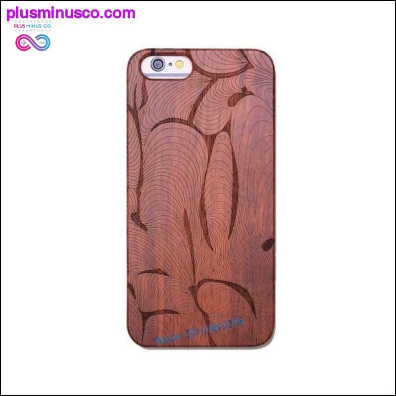 Conception de totem pour étuis de téléphone en bois de bambou pour iPhone - plusminusco.com