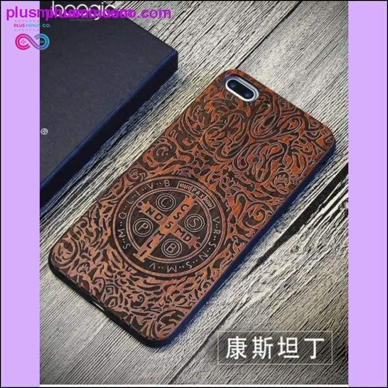 Totem Design bambusz fa telefontokokhoz iPhone-hoz - plusminusco.com