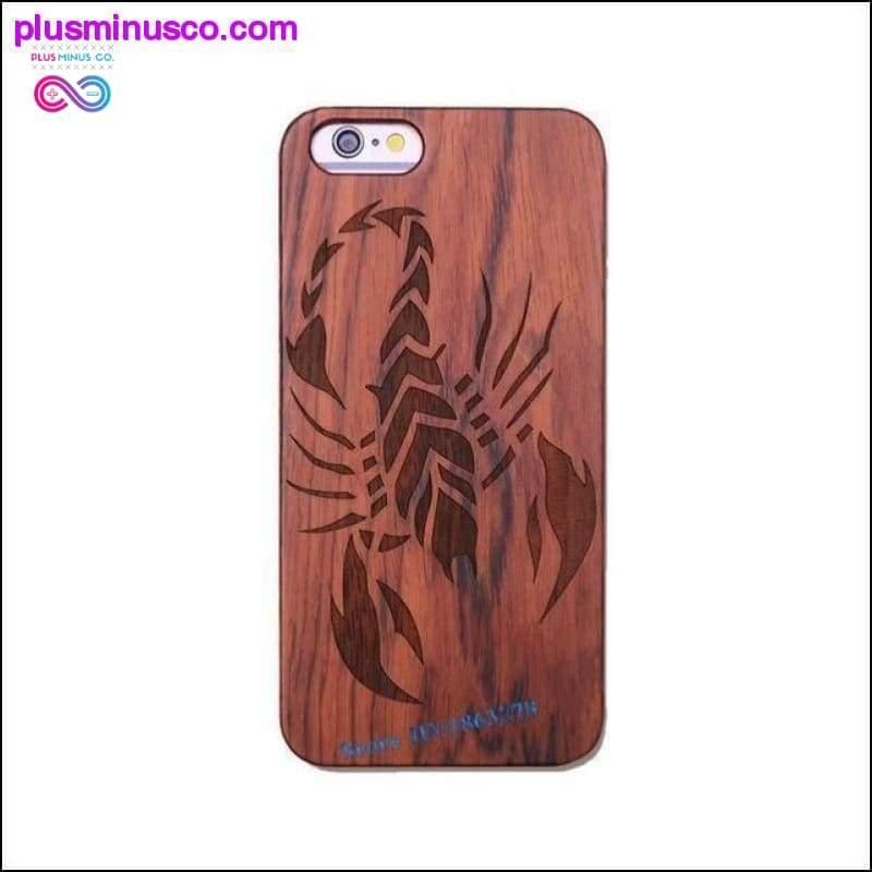 iPhone के लिए बांस की लकड़ी के फ़ोन केस के लिए टोटेम डिज़ाइन -plusminusco.com