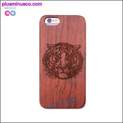 Totēma dizains bambusa koka tālruņu futrāļiem iPhone — plusminusco.com