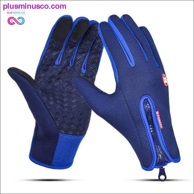 Vjetrootporne rukavice za vanjske sportove s dodirnim zaslonom, unisex zimske - plusminusco.com