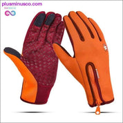 Vetruodolné outdoorové športové rukavice s dotykovou obrazovkou, unisex zimné - plusminusco.com