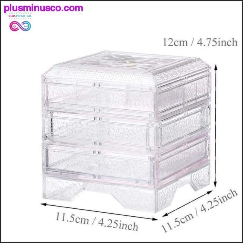 Transparent Cosmetic Organizer Creative Makeup Storage Box - plusminusco.com
