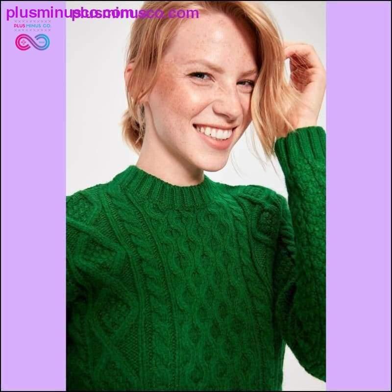 Trendyol Green Sweater Sweater - plusminusco.com