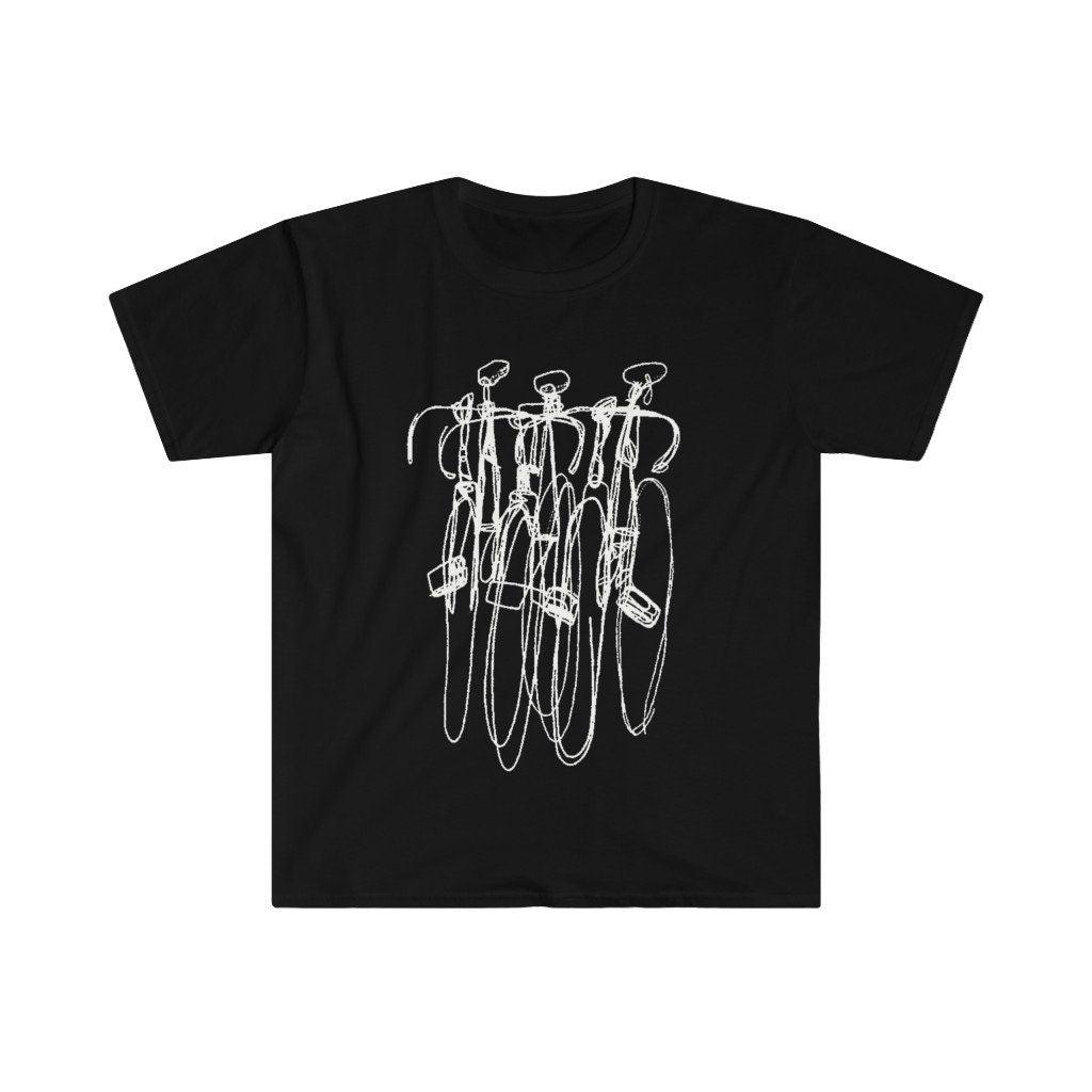 Triple Bike Tee, Cycling Shirts, Biking, Bike Lover vneck, Cycling clothes, Bike Gift, Bike Shirt, Bicycle tshirt, Bike t-shirt, Cycling - plusminusco.com