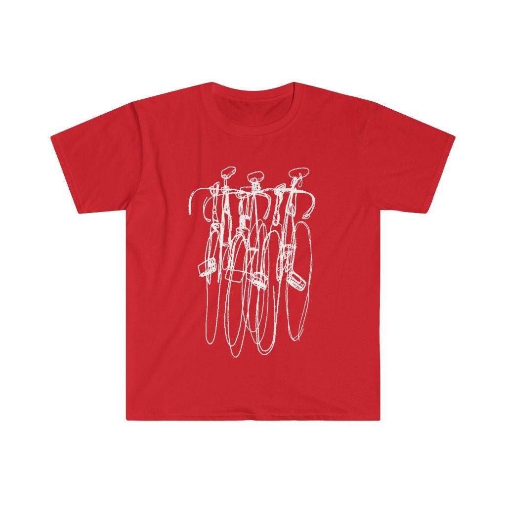 Triple Bike Tee, Cycling Shirts, Biking, Bike Lover vneck, Cycling clothes, Bike Gift, Bike Shirt, Bicycle tshirt, Bike t-shirt, Cycling - plusminusco.com