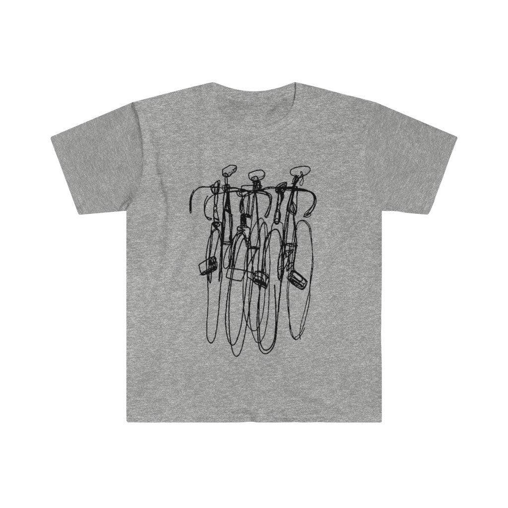 Triple Bike Tee, Cycling Shirts, Biking, Bike Lover vneck, Cycling clothes, Bike Gift, Bike Shirt, Bicycle tshirt, Bike t-shirt, Cycling - plusminusco.com
