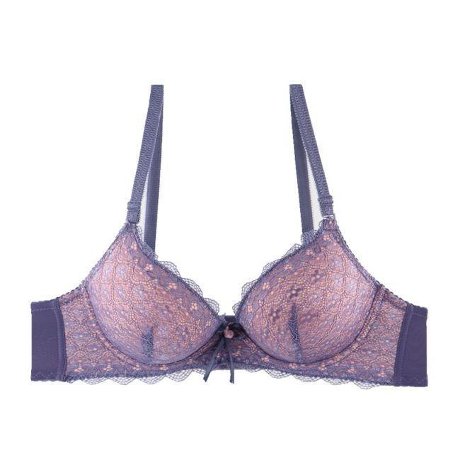 Two-color Thick Doble Layer Padded Push Up Bra Sexy Lingerie - plusminusco.com