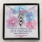 Two Peas in a Pod Bestfriend Necklace, Gift for Bestfriend, - plusminusco.com