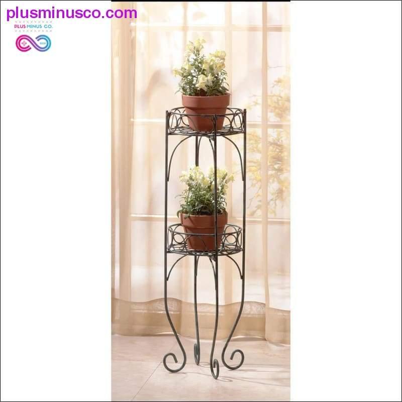 Two Tier Plant Stand ll Plusminusco.com Garden Decor, home decor - plusminusco.com