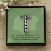 Ожерелье «Две/три горошины в стручке» | Ювелирные изделия с камнями | Лучшие друзья - plusminusco.com