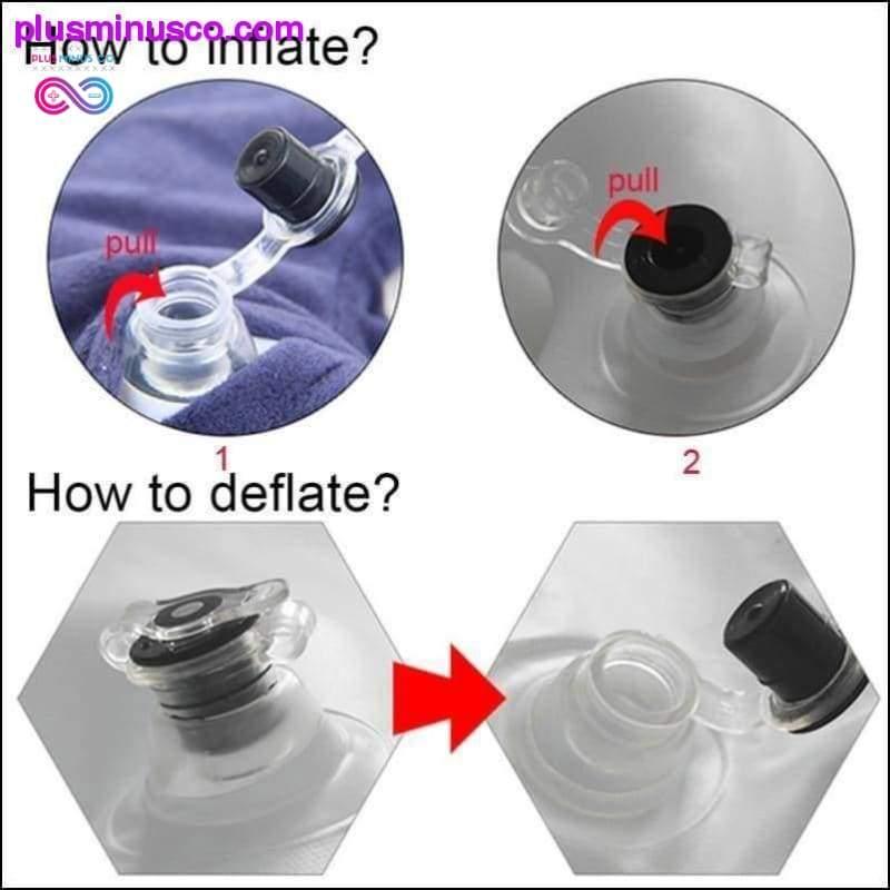 U-Shape Travel Pillow for Airplane Inflatable Neck Pillow - plusminusco.com