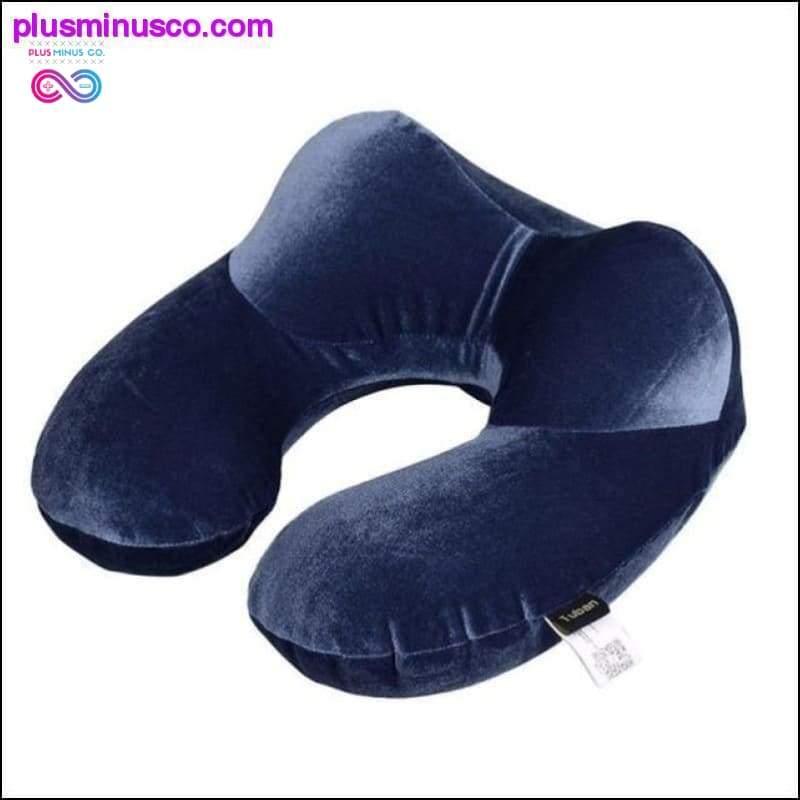 U-Shape Travel Pillow for Airplane Inflatable Neck Pillow - plusminusco.com