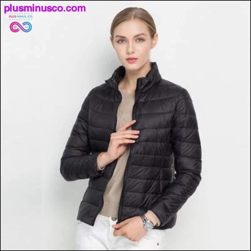 Ultra Light White Duck Down Jacket Slim Women Winter Puffer - plusminusco.com