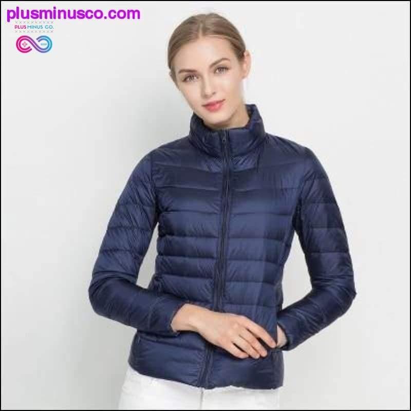 Ultra Light White Duck Down Jacket Slim Women Winter Puffer - plusminusco.com