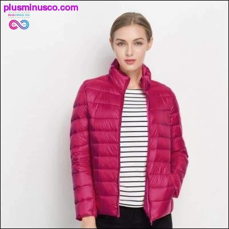 Ultra Light White Duck Down Jacket Slim Women Winter Puffer - plusminusco.com