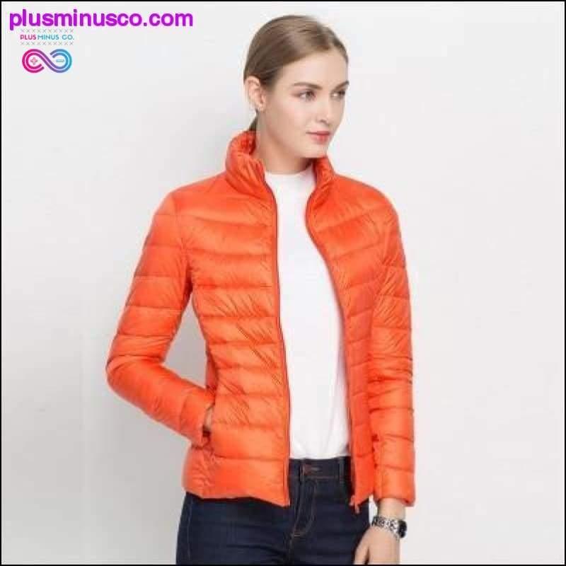 Ultra Light White Duck Down Jacket Slim Women Winter Puffer - plusminusco.com