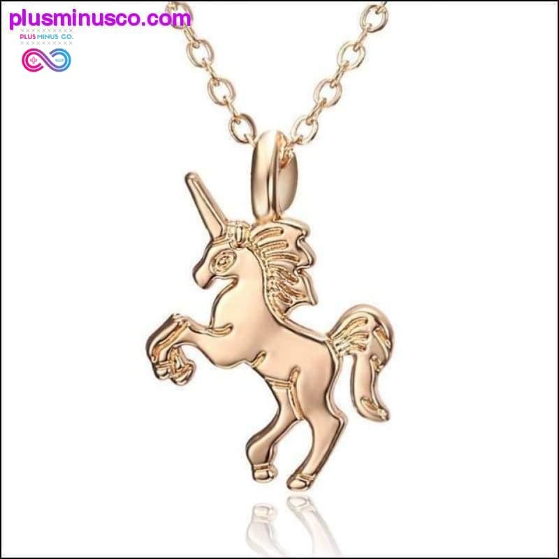 Unicorn halskæde og vedhæng til piger - plusminusco.com