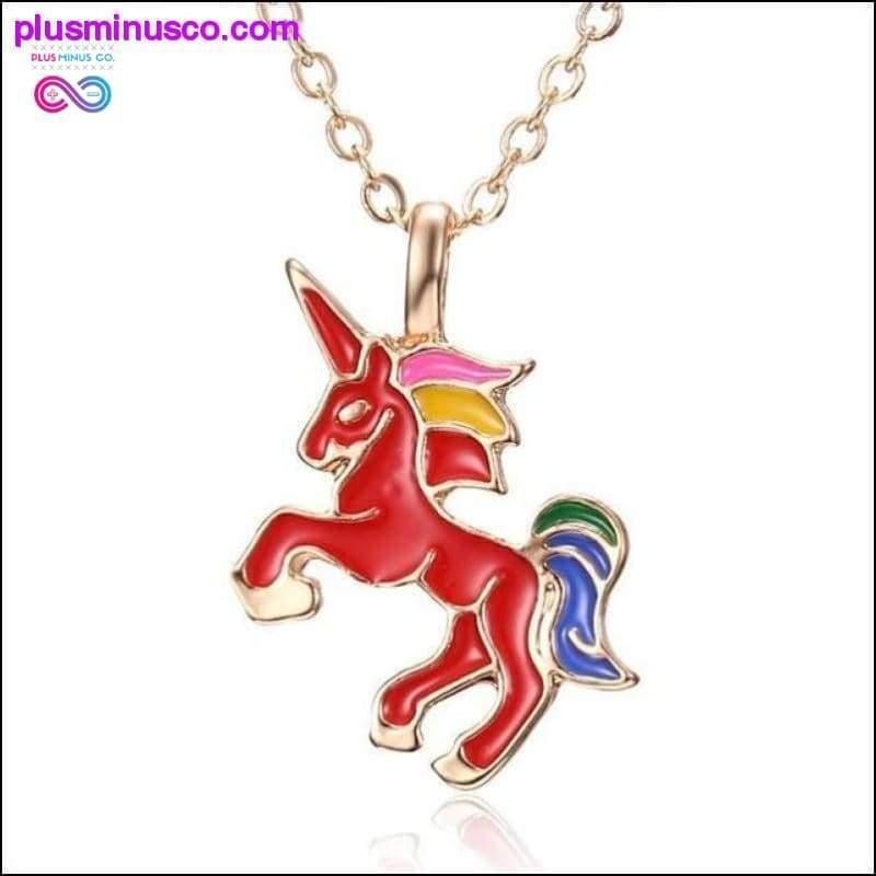 Unicorn halskæde og vedhæng til piger - plusminusco.com