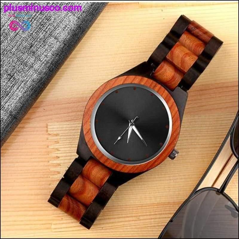 Relógio de pulso de madeira exclusivo - plusminusco.com