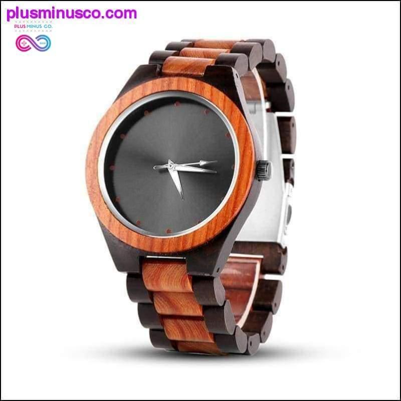 Унікальний наручний годинник з дерева - plusminusco.com