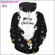 Худі унісекс з 3d принтом Санта-Клауса ідеальний різдвяний подарунок - plusminusco.com