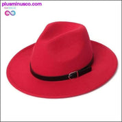 Unisex Καπέλο Fedora Winter Imitation Wool Felt Καπέλα για - plusminusco.com